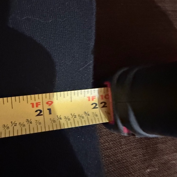 Ann Taylor Black Midi Elastic Waist Skirt Closure Zipper On Side Sz 4 - Picture 10 of 10